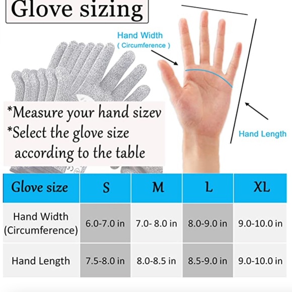 NEW Cut Resistant Gloves with Upgraded Safety (3 Pair Set) Size Medium - Picture 2 of 6